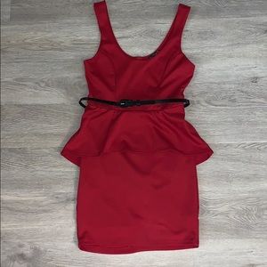 G by Guess. Fitted peplum dress.